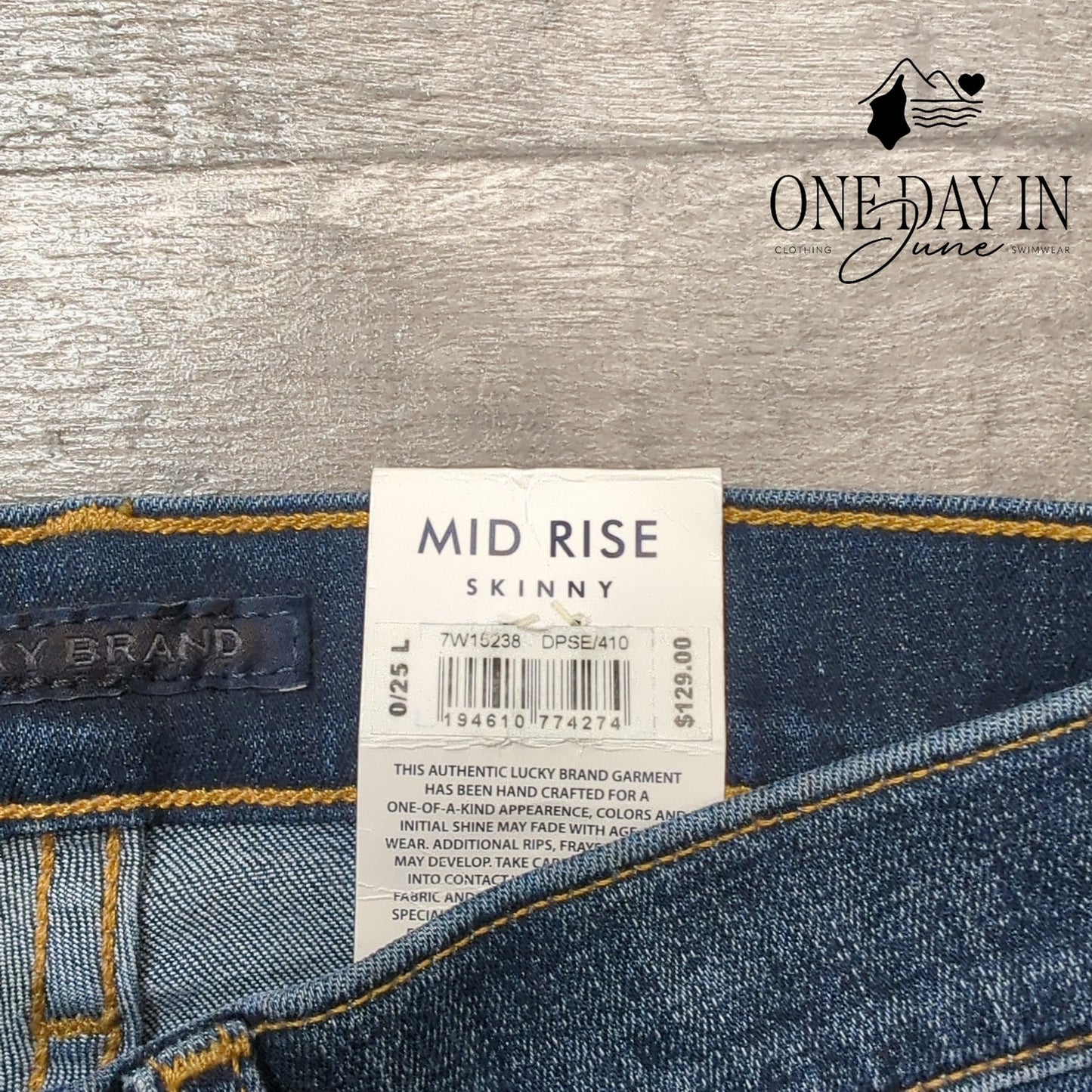 Lucky Brand Ava Mid Rise Skinny Jeans Size 0L