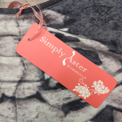 Simply Aster 3/4 Sleeve Tee Shirt Size 1X