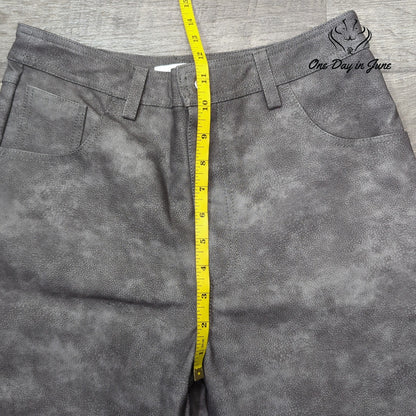 Topshop Faux Leather Straight Leg Pants Size 12