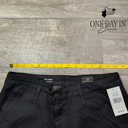 AG Adriano Goldschmied The Caden Tailored Trouser Pants Black NWT $215 Size 4