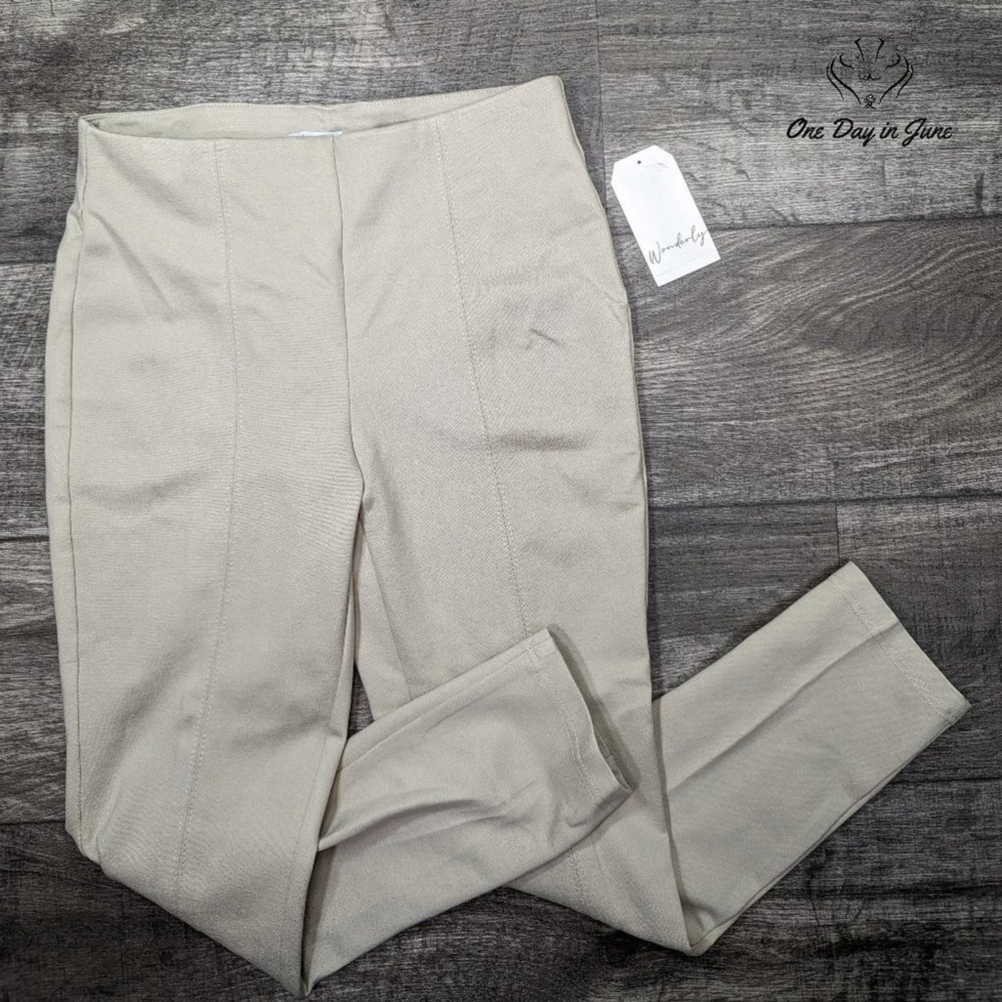 Wonderly Petite Soft Khaki Ponte Pants Size PS