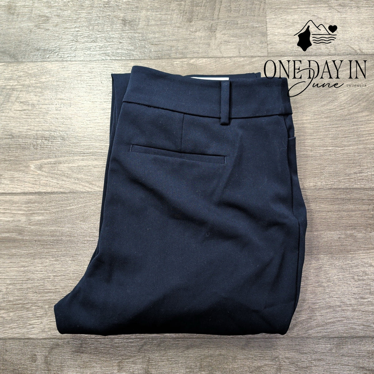 Ann Taylor The Straight Mid Rise Straight Leg Dress Pants Navy Blue NWT Size 12