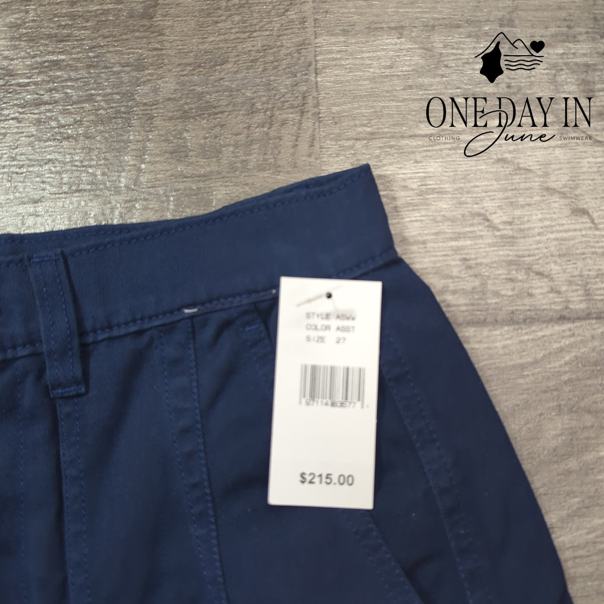 AG Adriano Goldschmied Wide Leg Crop Pants Navy Blue NWT $215 Size 27 (4)