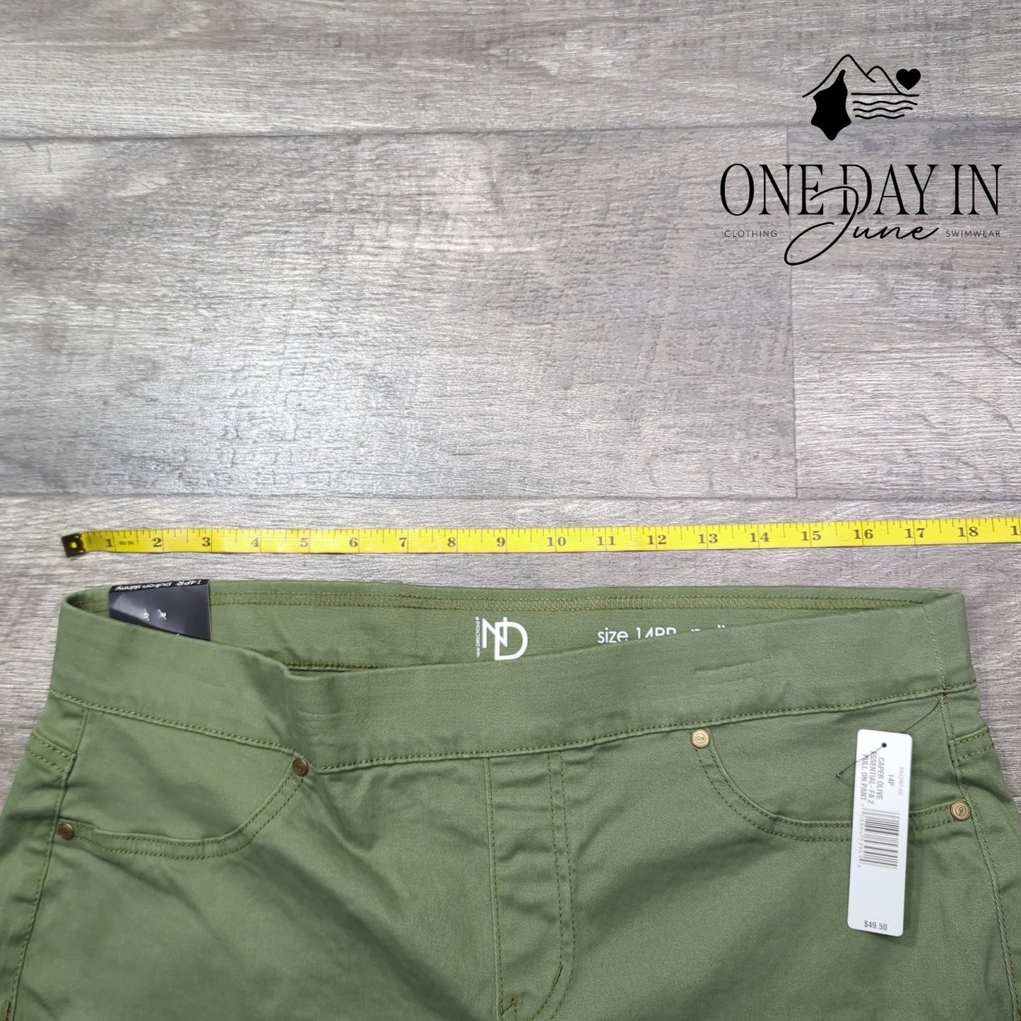 New Directions Petite Pull On Skinny Ankle Pants Size 14P