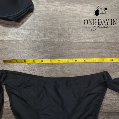 Colloyes Underwire Push Up Tie Side Bikini Swimsuit Size S