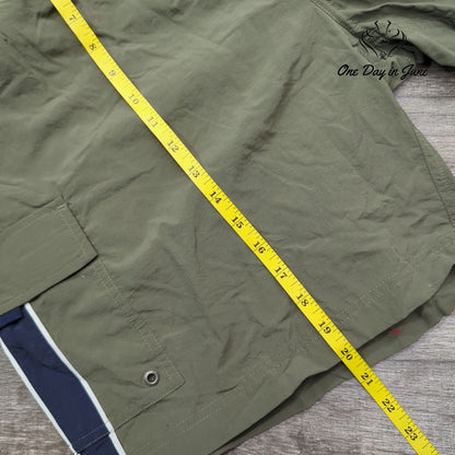 Nautica Colorblock Cargo Swim Trunks Olive Green Navy NWT $45 Size XXL