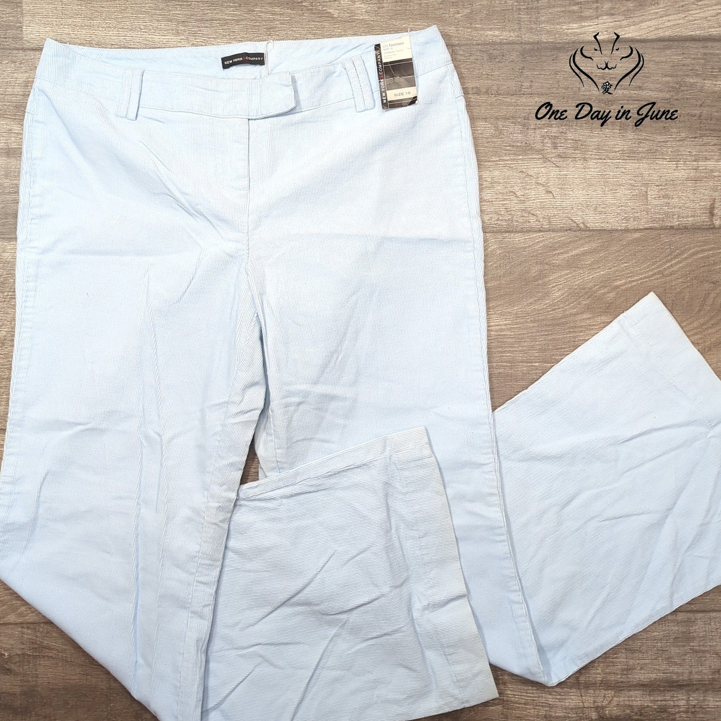 New York & Company City Fashion Corduroy Trouser Pants Size 10