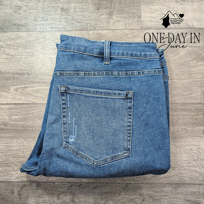 Lane Bryant Plus Size Mid Rise Super Skinny Jeans Size 22