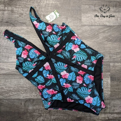 Swimall Floral Tropical One Piece Swimsuit Size XL