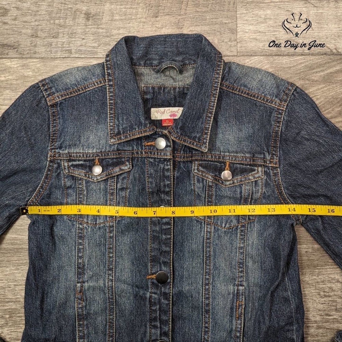 Red Camel Girls Denim Jacket Size XL