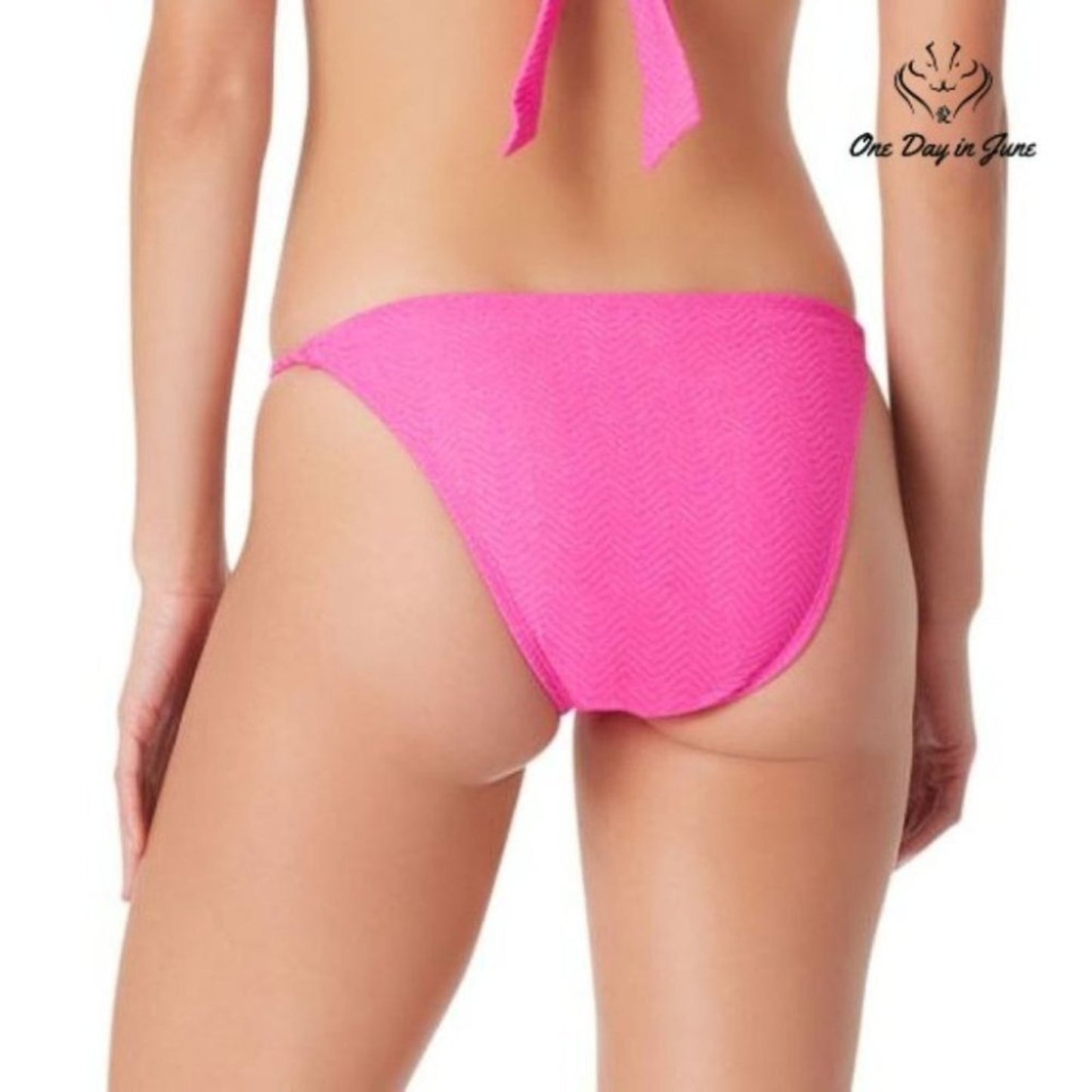 Sugar Beach Textured Hipster Bikini Bottom Size L