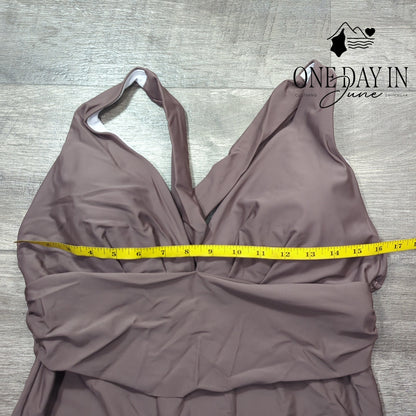 Aleumdr Crossback One Piece Swimsuit Size 2XL