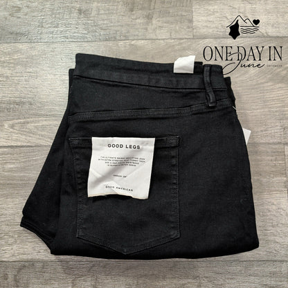 Good American Always Fits Good Legs Skinny Jeans Black165 NWT Size 28