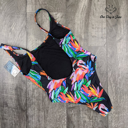 Eidon Jenny High Hip Scoop Back One Piece Swimsuit Size XS