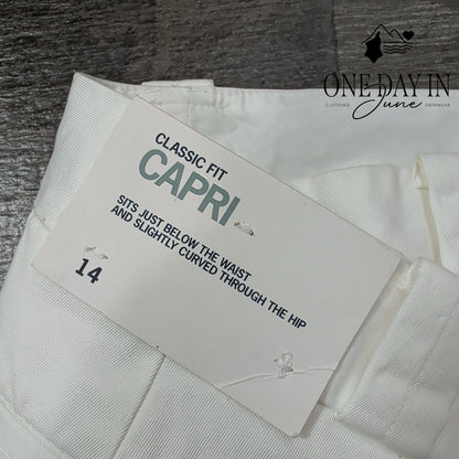 Gap Classic Fit Capri Pants Size 14