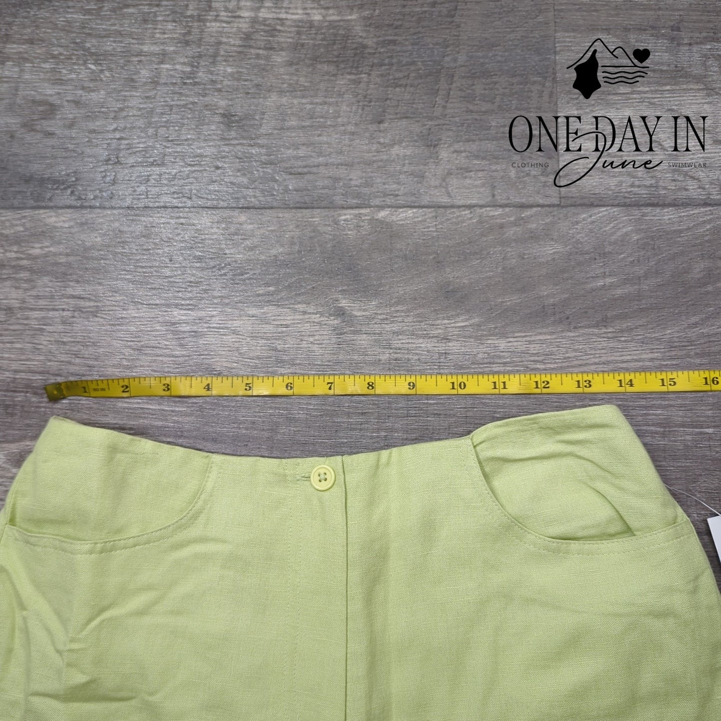 Larry Levine Cropped Linen Pants Size 6