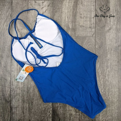 Charmleaks High Neck One Piece Swimsuit Size S