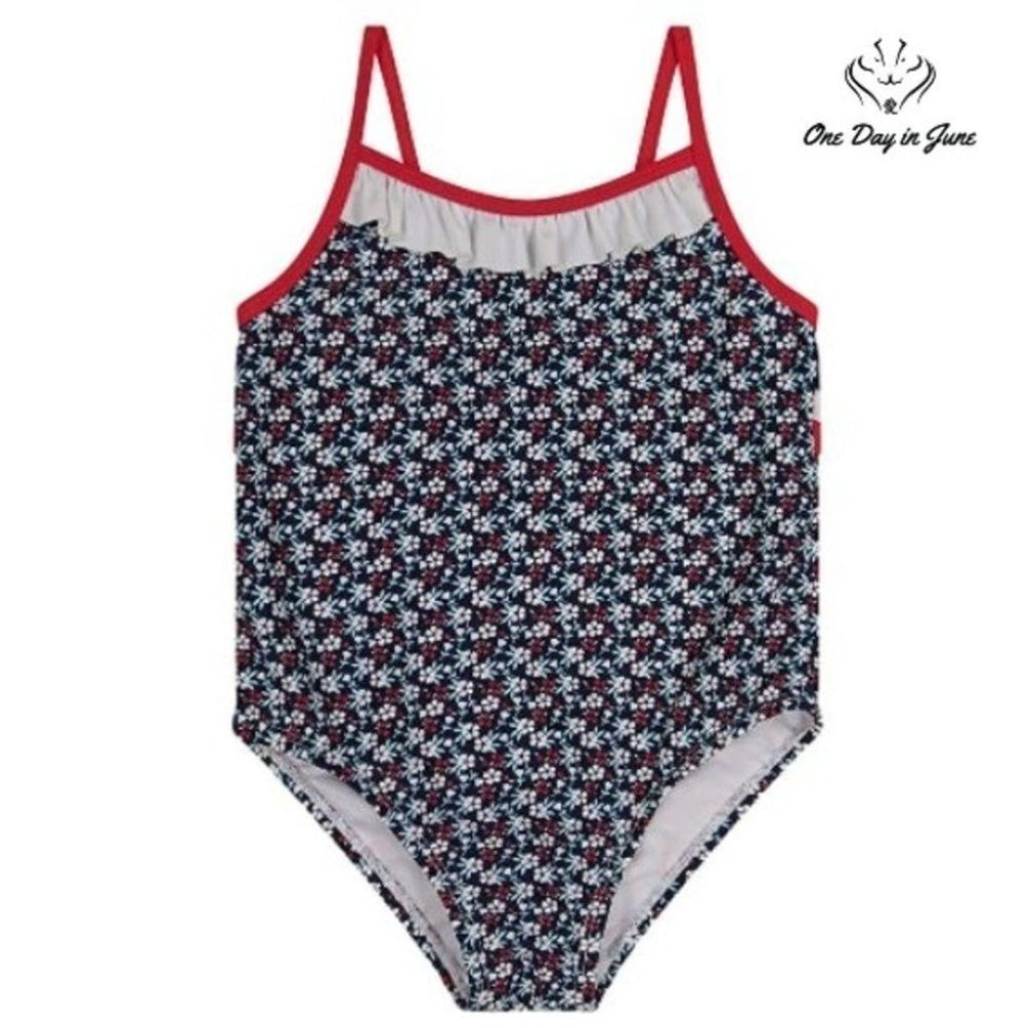 Kiko & Max Ruffle one Piece Swimsuit Size 5