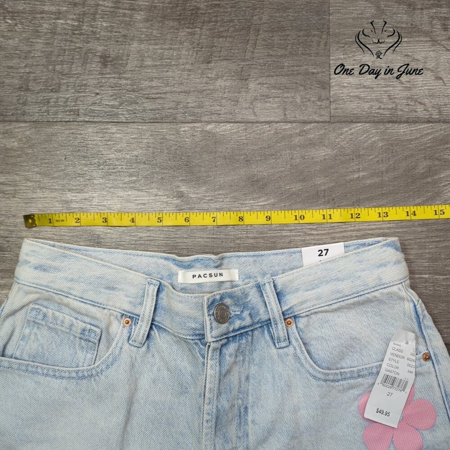 Pacsun 90's Girlfriend Denim Shorts Size 27 (4)