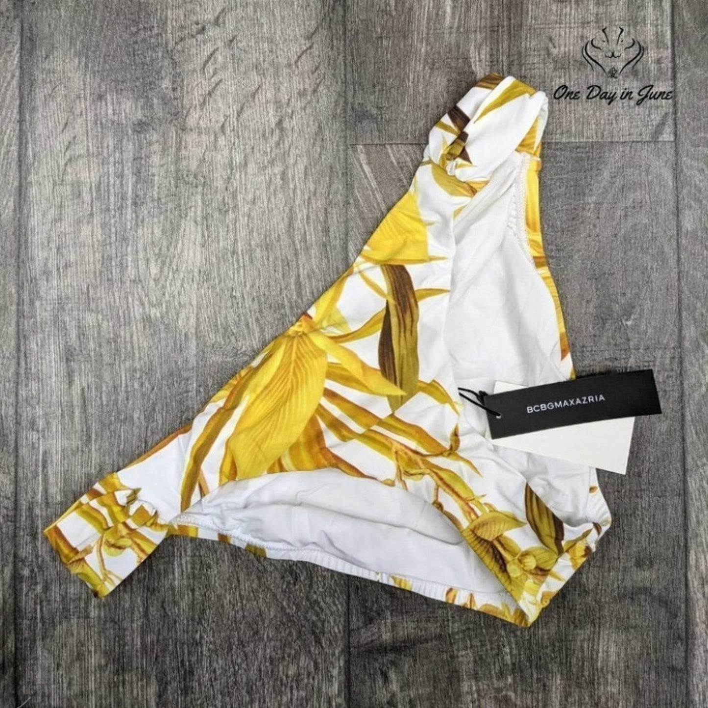 Bcbgmaxazria Palm Leaf Bikini Bottom Swimsuit Size 6