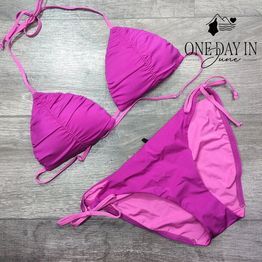 A.Che Padded Tie Side Bikini Swimsuit Size L