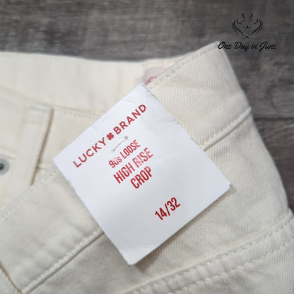 Lucky Brand 90s Loose High Rise Crop Jeans Size 14