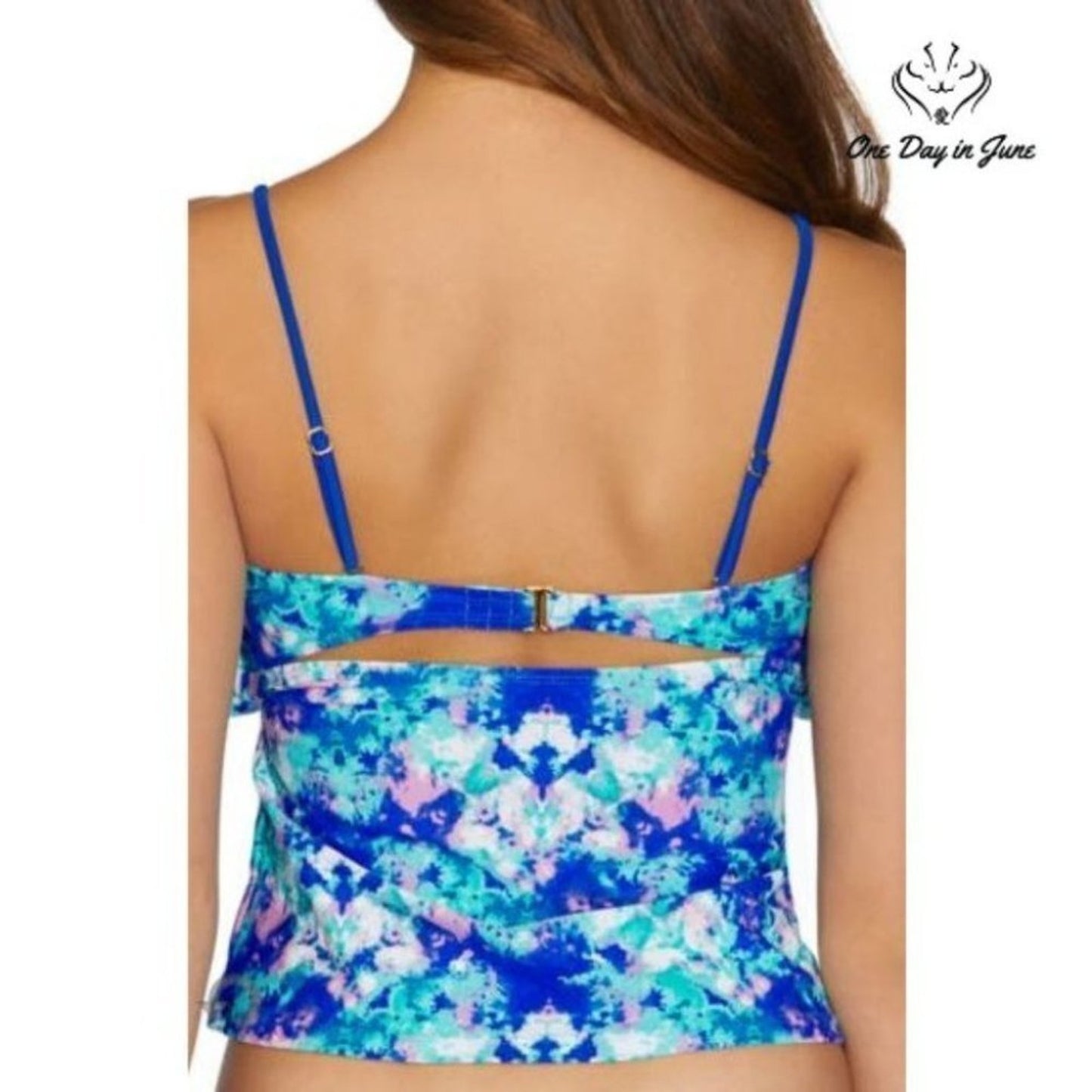Arizona Jean Co Tie Dye Tankini Top