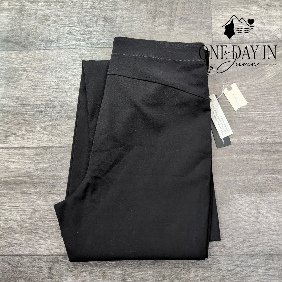 Anthropologie The Essential Flare Pants Black High Rise Stretch NWT Size 10