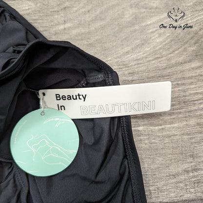 Beautikini Deep V One Piece Swimsuit Size L