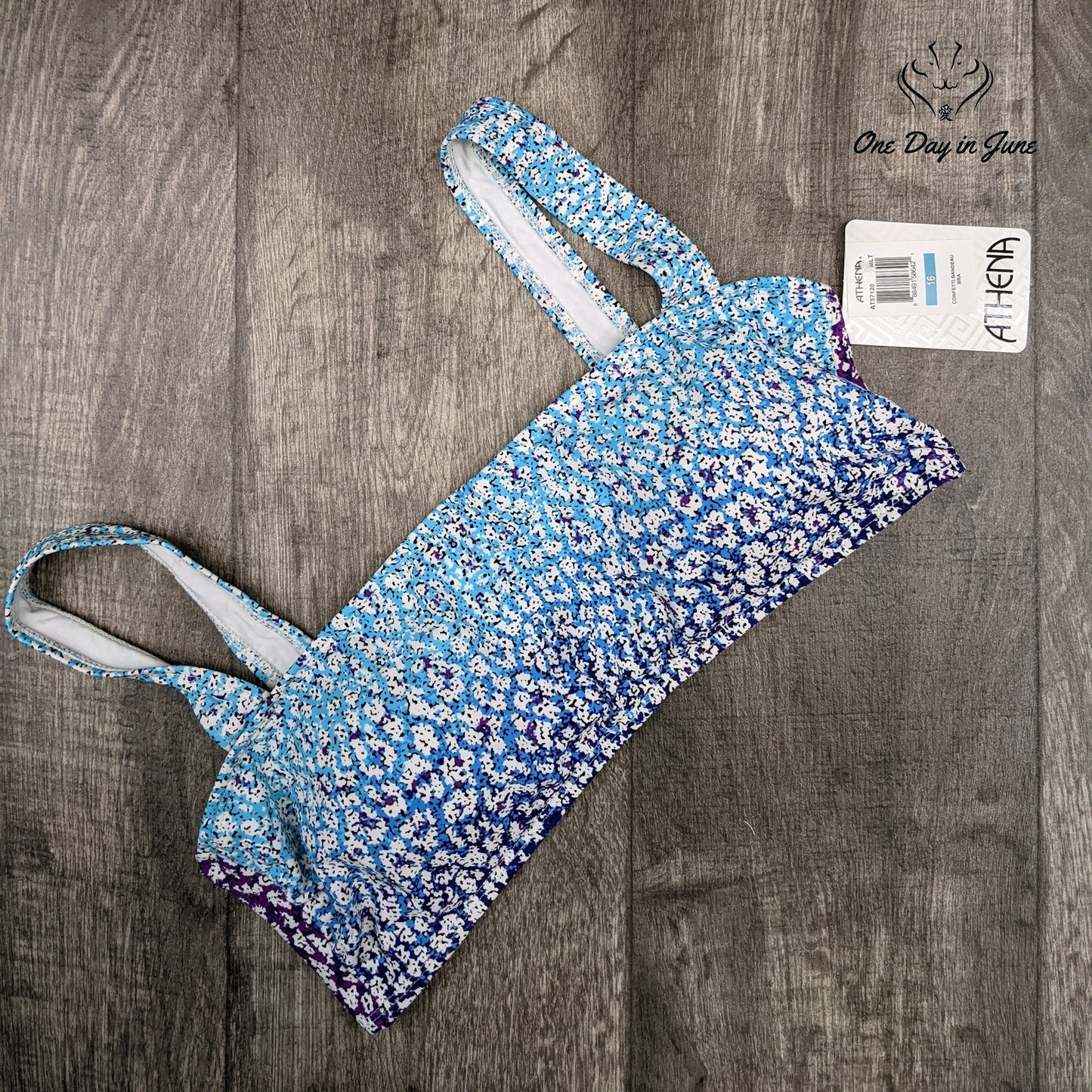 Athena Bandeau Bikini Top Swimsuit Size 16