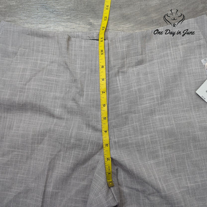Madison Studio Dress Pants Gray Oyster Pink Straight Leg NWT Size 12