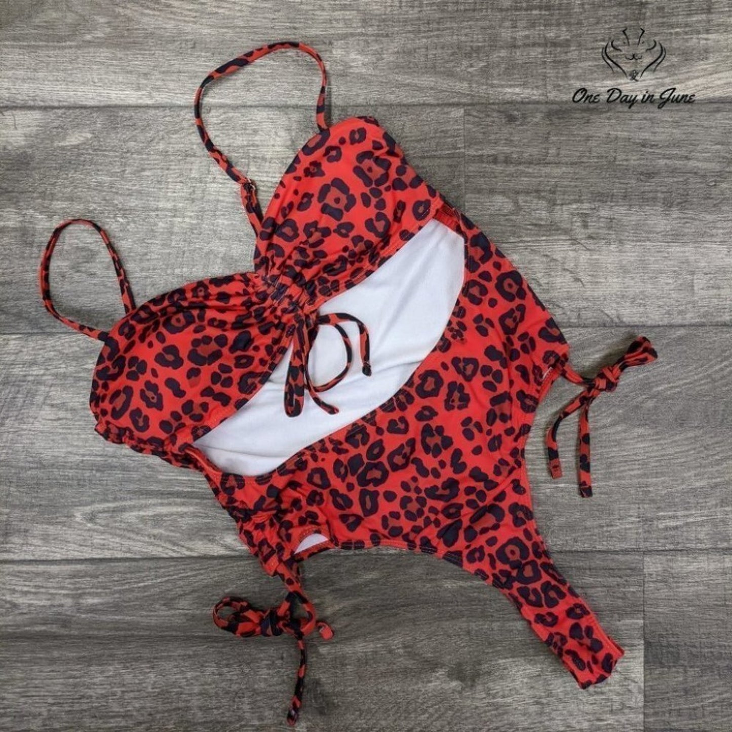 Ioiom High Waist One Piece Swimsuit Size XL