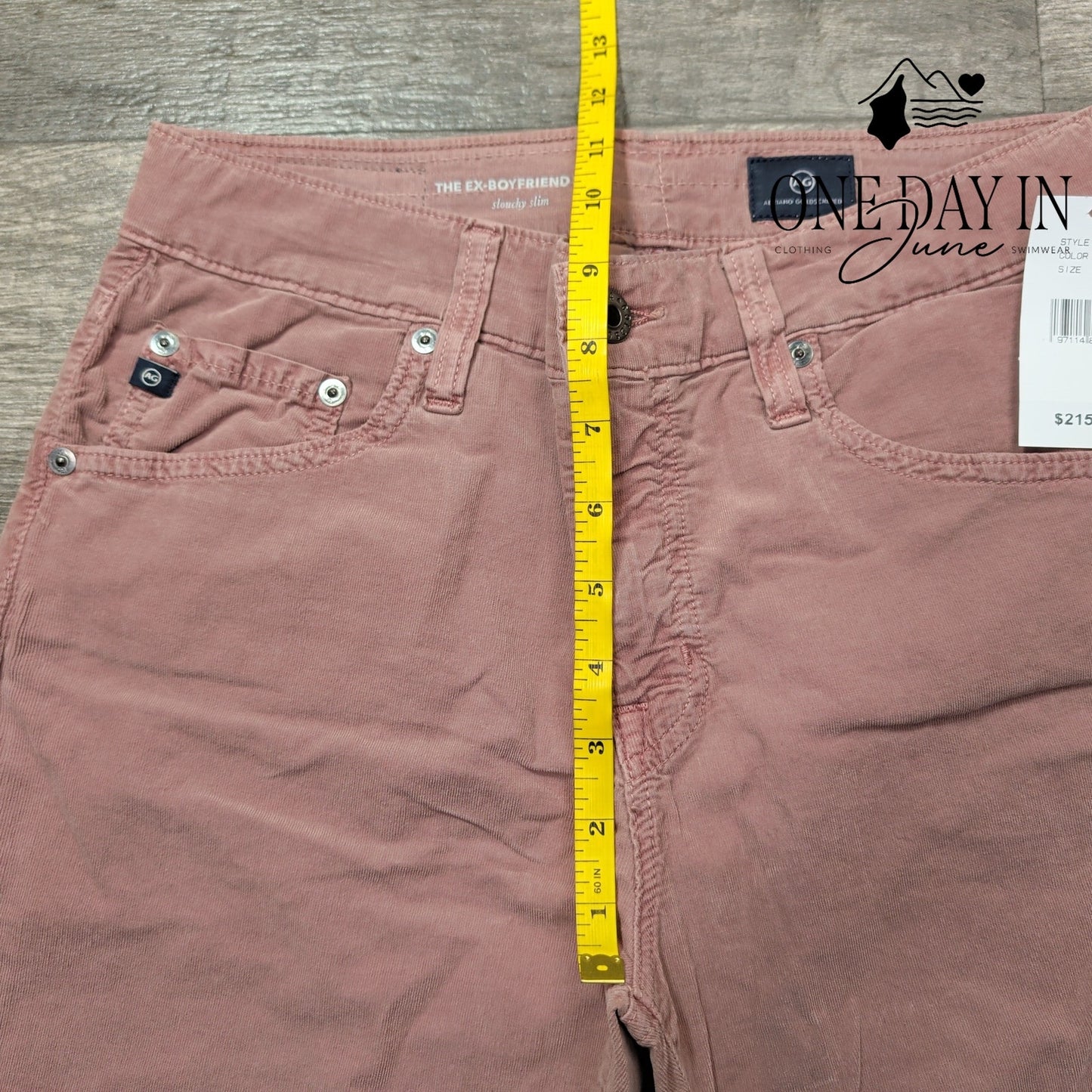 AG Adriano Goldschmied The Ex-Boyfriend Slim Corduroy Pants NWT $215 Size 4 (27)