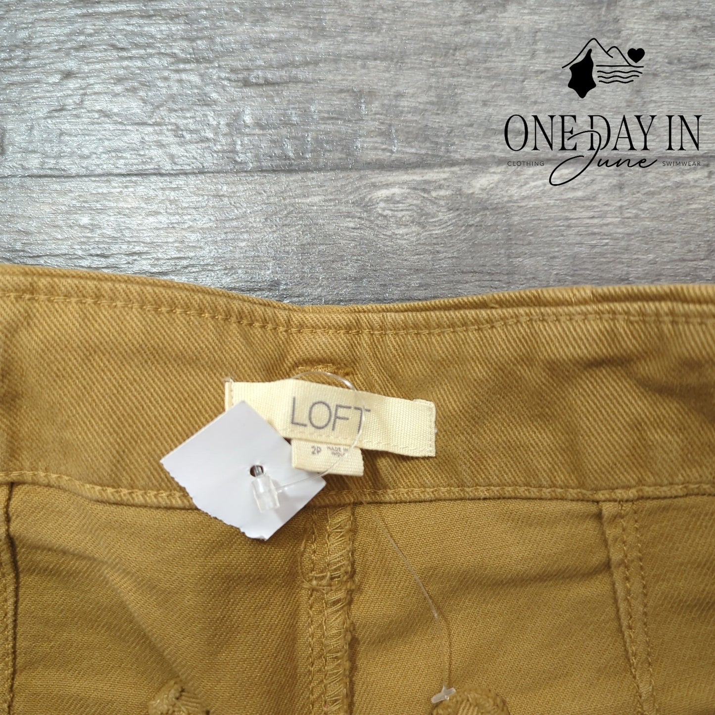 Loft Petite Belted Capri Jeans Size 2P
