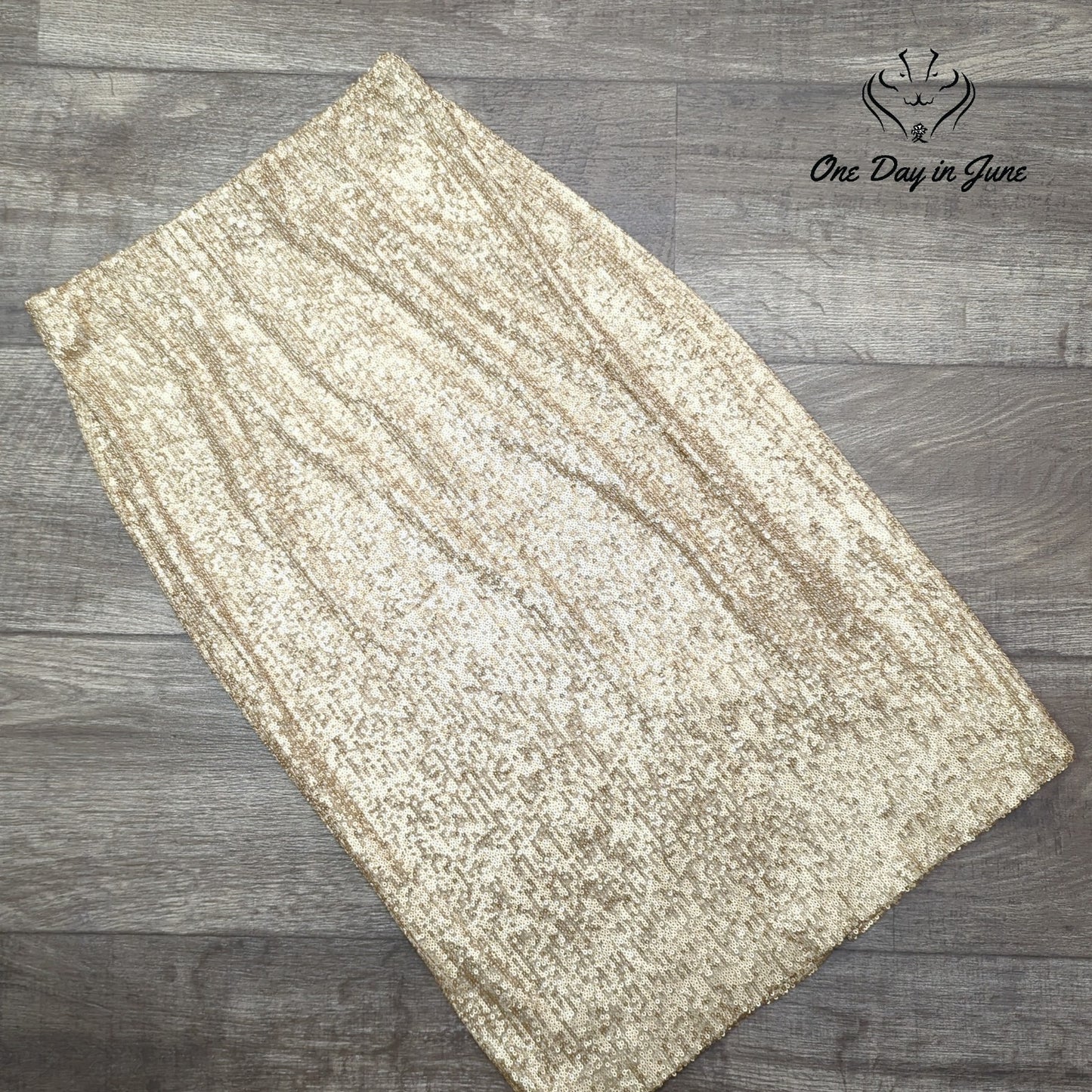DR2 Pull On Sequin Pencil Skirt Size S