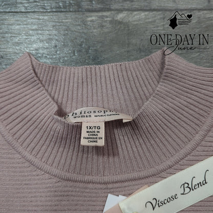 Philosophy Pull Over Knit Sweater Size 1X