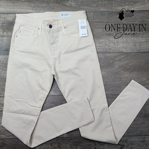 AG Adriano Goldschmied Farrah High Rise Skinny Jeans Cream Stretch NWT Size 4