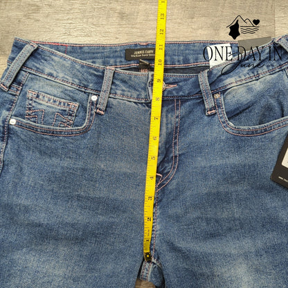 True Religion Jennie Crystal Curvy Mid Rise Super Skinny Jeans NWT Size 28 (6)