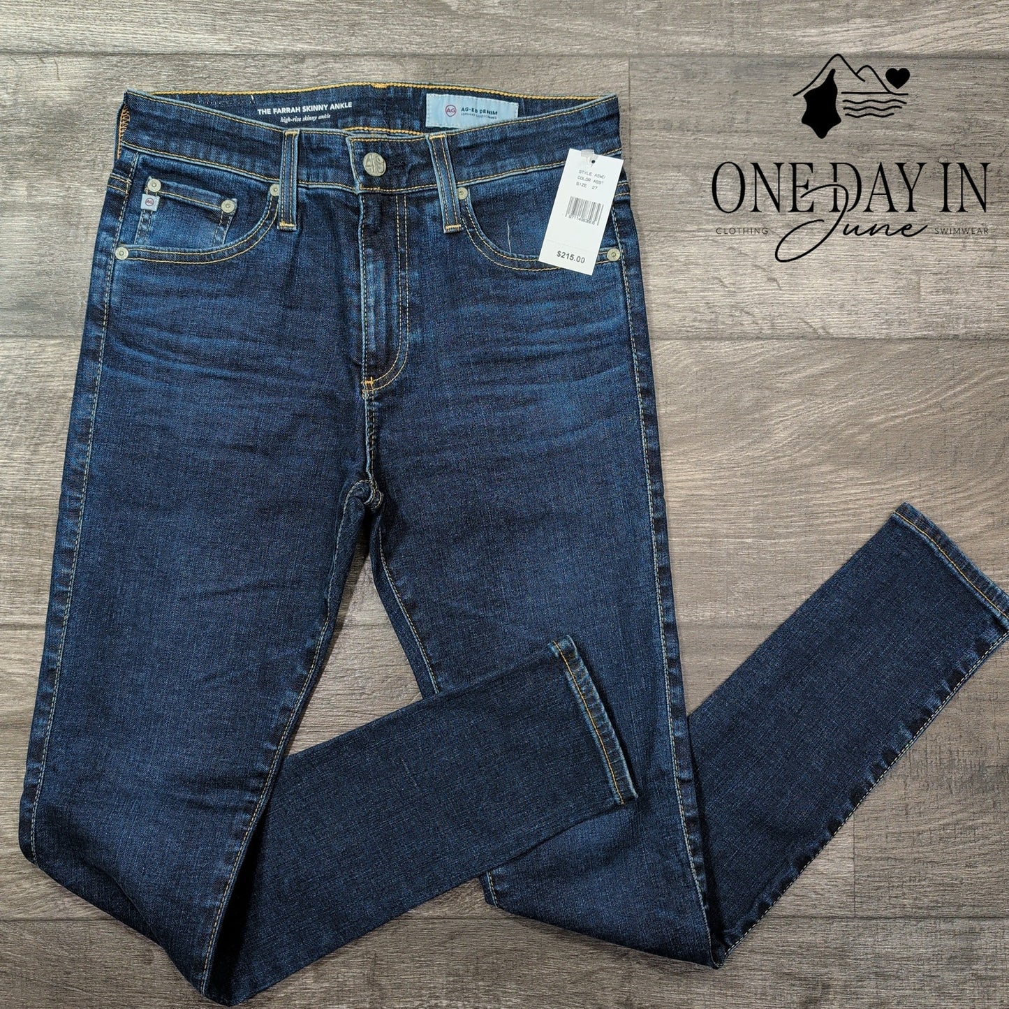 AG Adriano Goldschmied Farrah Skinny Ankle Jeans High Rise NWT $215 Size 4 (27)