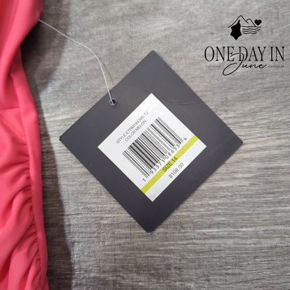 Ellen Tracy Ruffle Tankini Swimsuit Size 14