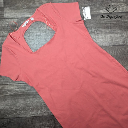Nine West Short Sleeve Open Back Dress Size 2X
