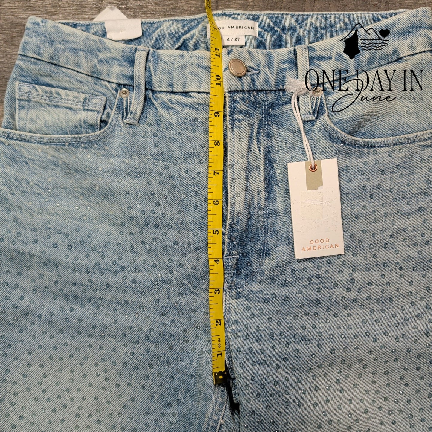 Good American Good Icon High Rise Straight Jeans Size 4 (27)