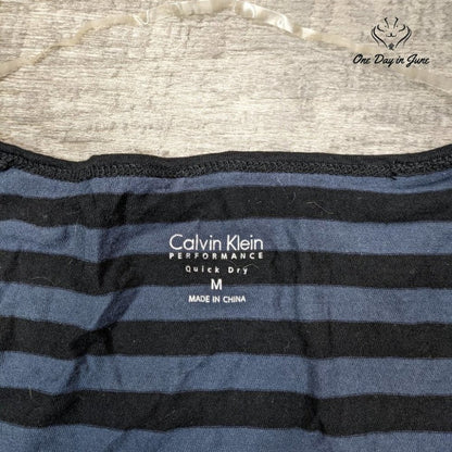 Calvin Klein Asymmetric Cap Sleeve T Shirt Size M