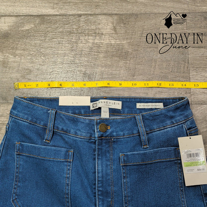 Anne Klein High Rise Crop Boot Jeans Size 4