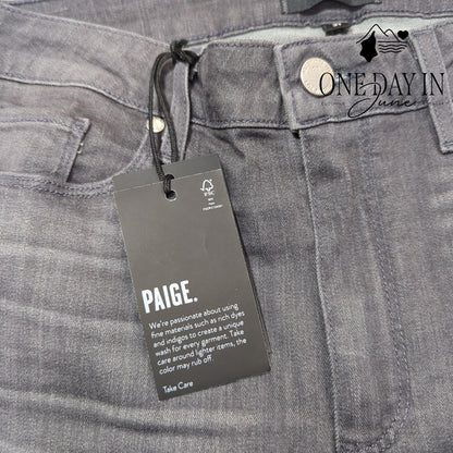 Paige Hoxton Ultra Skinny High Rise Jeans Gray NWT Size 31 (12)