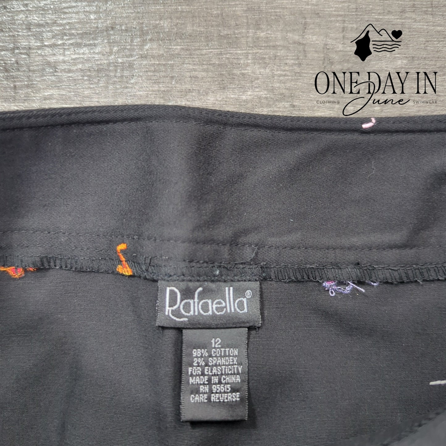 Rafaella Embroidered Mini Skirt Size 12