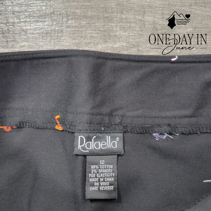 Rafaella Embroidered Mini Skirt Size 12