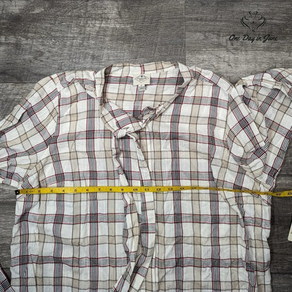 St. John's Bay Button Down Flannel Shirt Size XL