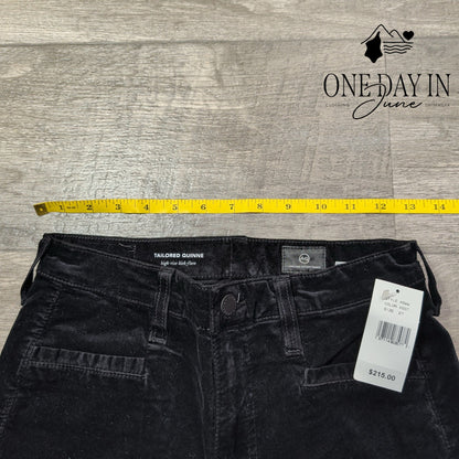 AG Adriano Goldschmied Quinne High Rise Kick Flare Velvet Jeans NWT Size 4 (27)