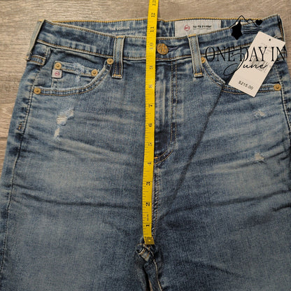 AG Adriano Goldschmied The Sophia High Waist Skinny Jeans Distressed NWT Size 4